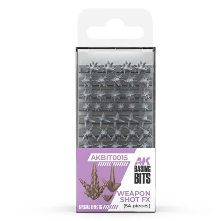WEAPONS SHOT FX - BASING BITS 54 pieces - AK Interactive AKBIT0015
