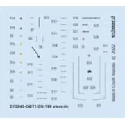 CS-199 stencils, 1/72 - Eduard Accessories D72043 CS-199 stencils, 1/72 - Eduard Accessories D72043