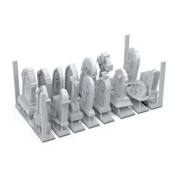 TUMBSTONES - BASING BITS 14 pieces - AK Interactive AKBIT0021 2