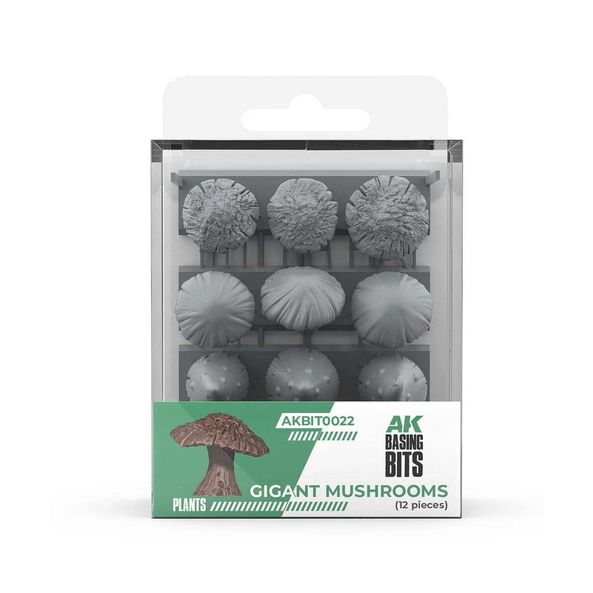 GIGANT MUSROOMS - BASING BITS 12 pieces - AK Interactive AKBIT0022
