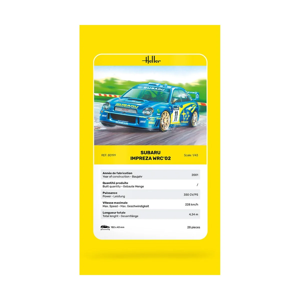 Impreza WRC'02, 1/43 - Heller 80199