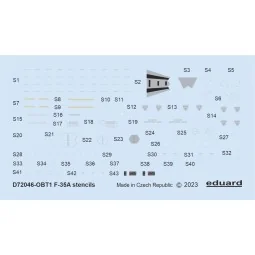 F-35A stencils 1/72 - Eduard Accessories D72046