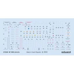 Bf 109G stencils, 1/72 - Eduard Accessories D72048