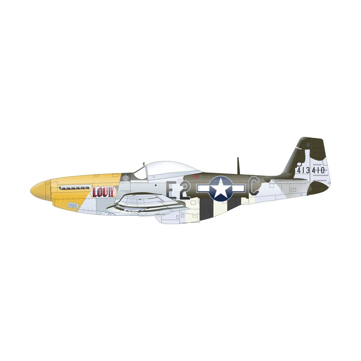 P-51D-5 8th AF EDUARD, 1/72 - Eduard Accessories D72053