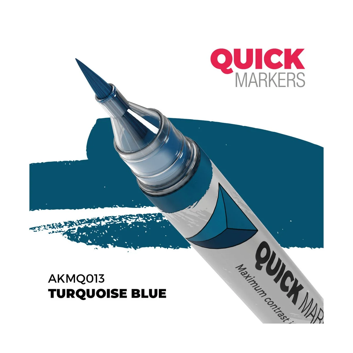 TURQUOISE BLUE - QUICK MARKER - AK Interactive AKMQ013