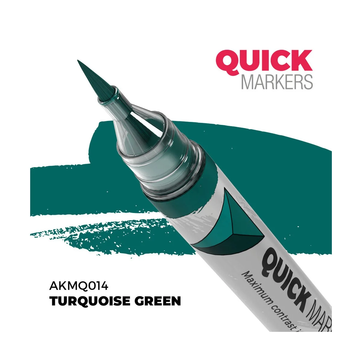 TURQUOISE GREEN - QUICK MARKER - AK Interactive AKMQ014