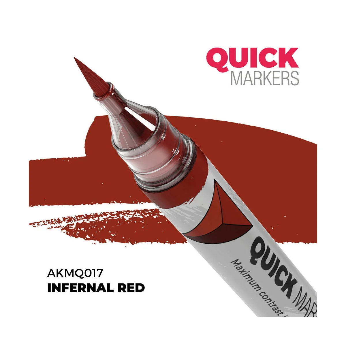 INFERNAL RED - QUICK MARKER - AK Interactive AKMQ017