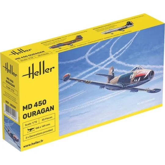 MD 450 Ouragan, 1/72 - Heller 80201 MD 450 Ouragan, 1/72 - Heller 80201