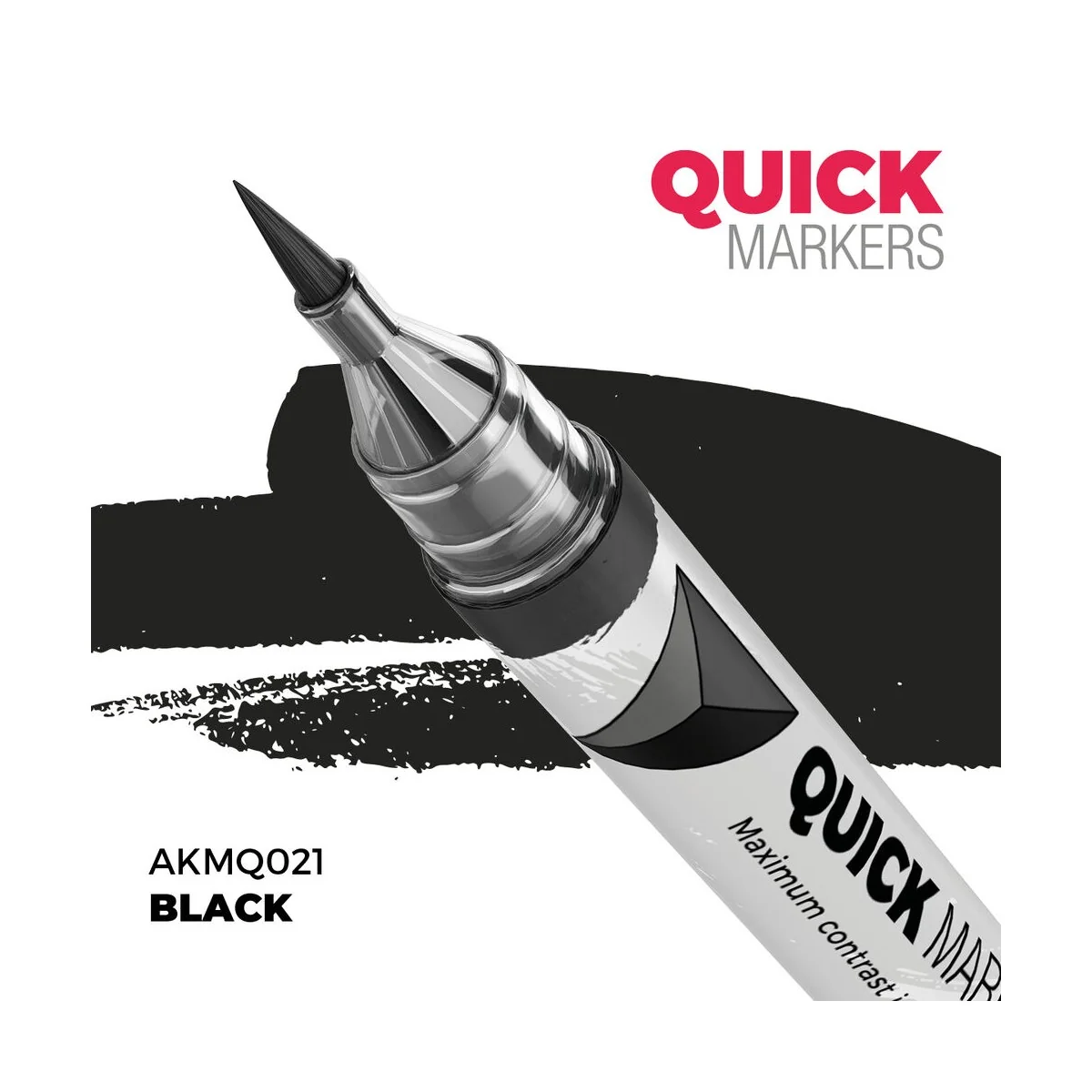 BLACK - QUICK MARKER - AK Interactive AKMQ021