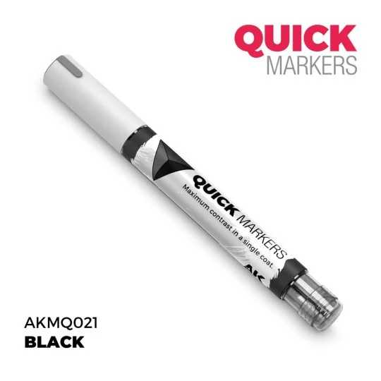 BLACK - QUICK MARKER - AK Interactive AKMQ021