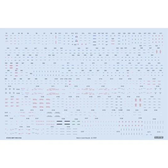 MiG-21bis stencils EDUARD - Eduard Accessories D72055