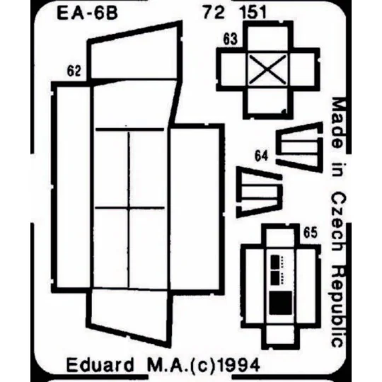 EA-6B Prowler, 1/72 - Eduard Accessories 72151
