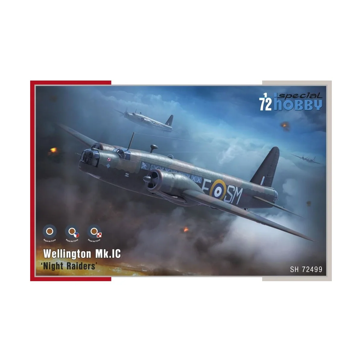Vickers Wellington Mk.IC ‘Night Raiders’, 1/72 - Special Hobby 100-...