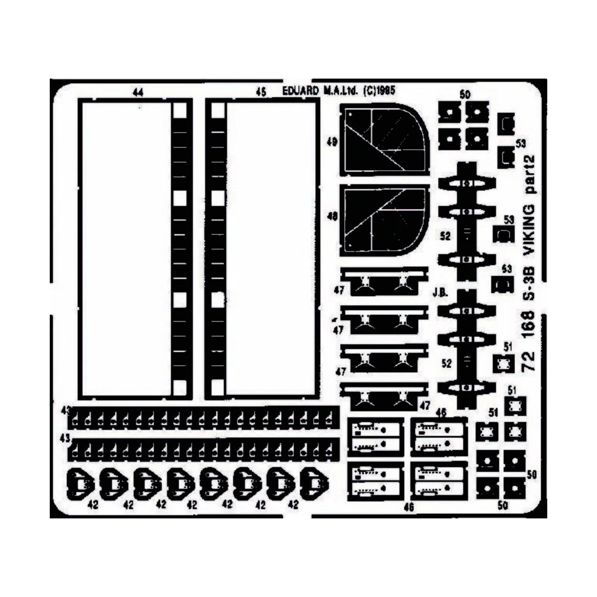S-3B Viking, 1/72 - Eduard Accessories 72168