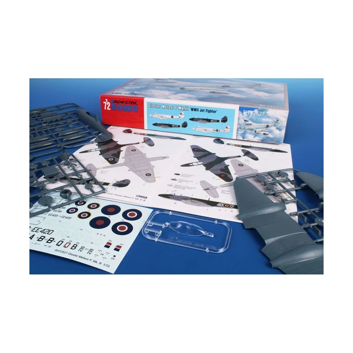Gloster Meteor F Mk.III ‘WWII Jet Fighter’, 1/72 - Special Hobby 10...