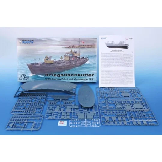 Kriegsfischkutter ‘WWII German Patrol and Minesweeper Ship’, 1/72 -...