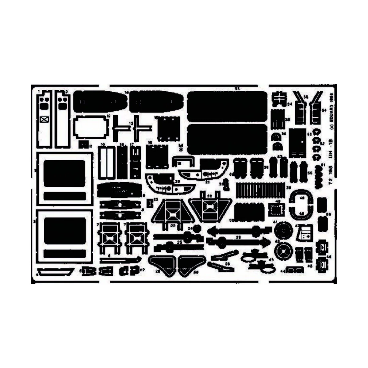 UH-1B Huey, 1/72 - Eduard Accessories 72195