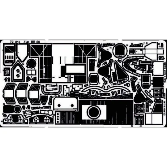 Fiat Br-20, 1/72 - Eduard Accessories 72214