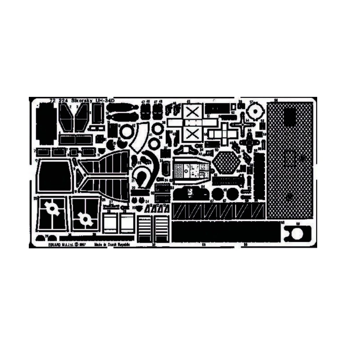 Sikorsky UH-34D Sea Horse, 1/72 - Eduard Accessories 72224