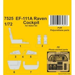 F-111A Cockpit for Italeri, 1/72 - CMK 129-7525