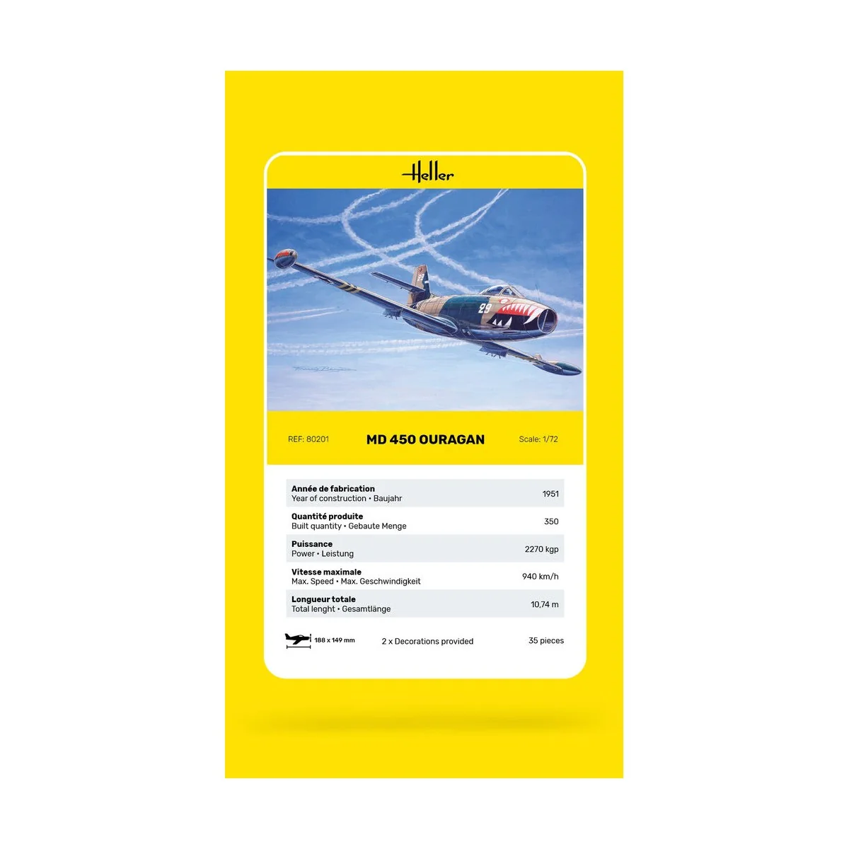 MD 450 Ouragan - Heller 80201