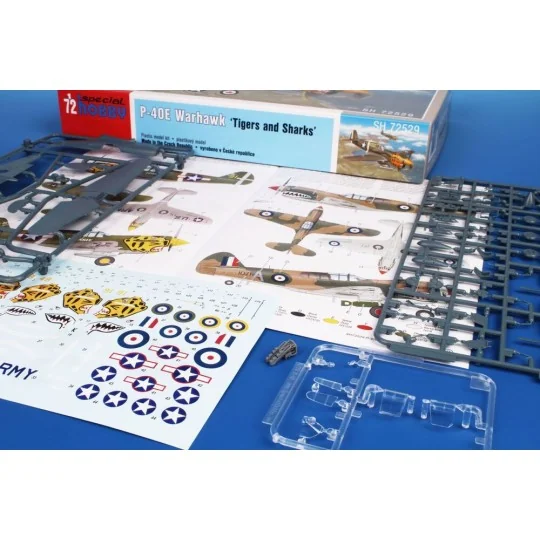 P-40E Warhawk 'Tigers and Sharks', 1/72 - Special Hobby 100-SH72529