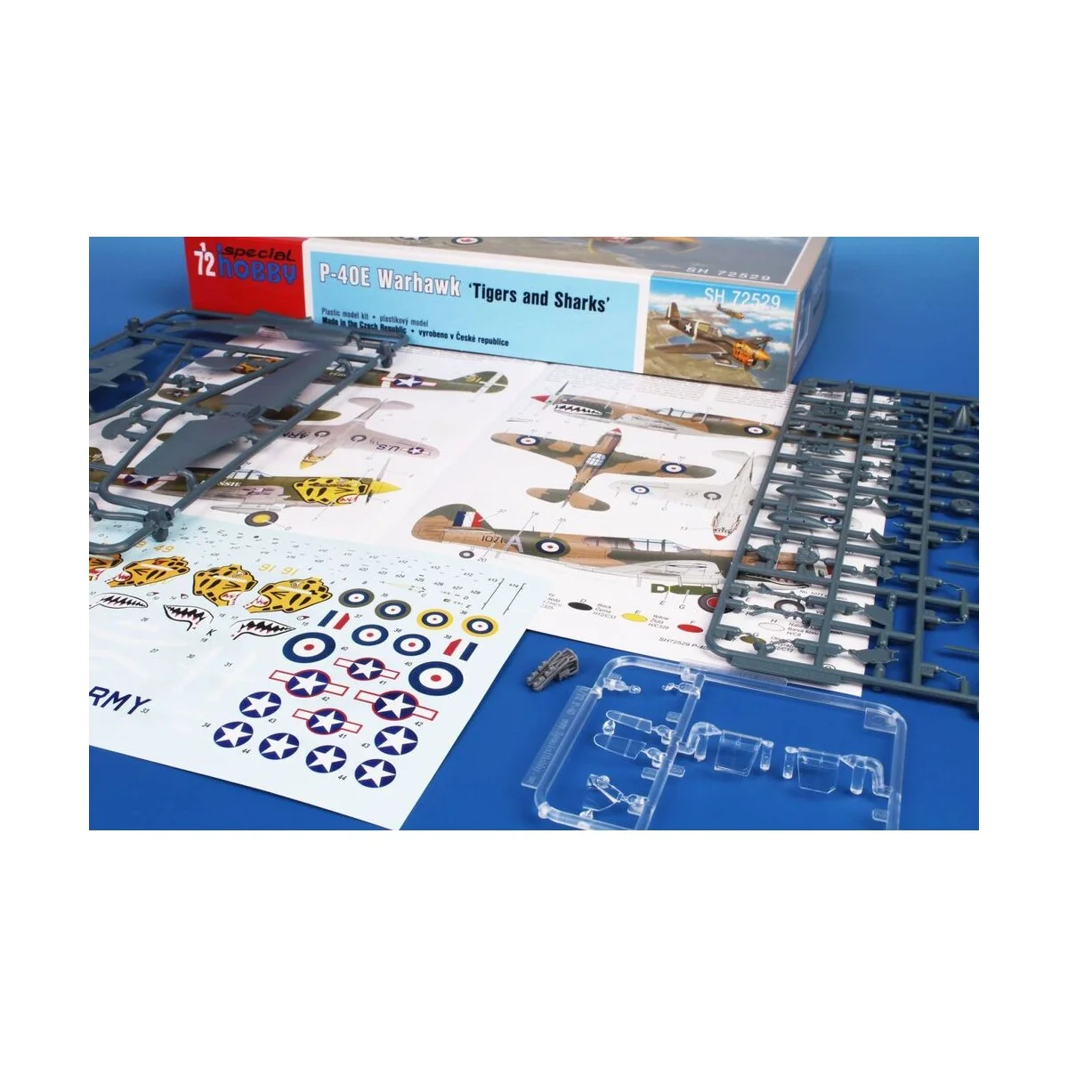 P-40E Warhawk 'Tigers and Sharks', 1/72 - Special Hobby 100-SH72529
