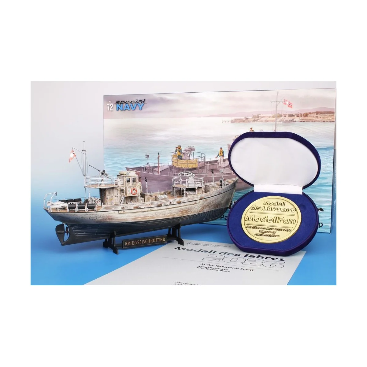 Kriegsfischkutter ‘WWII German Patrol and Minesweeper Ship’, 1/72 -...