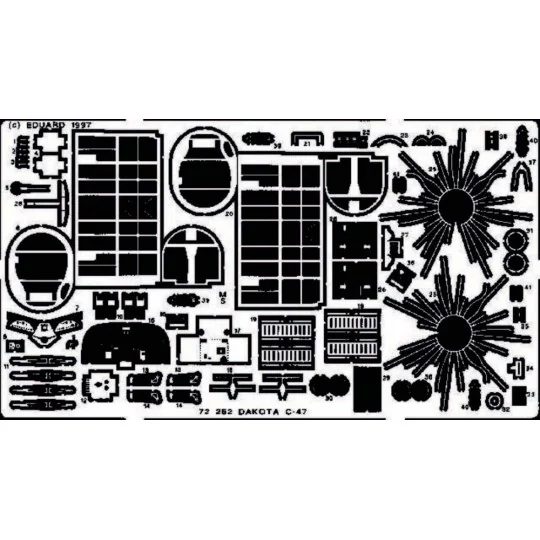 C-47 Dakota, 1/72 - Eduard Accessories 72252