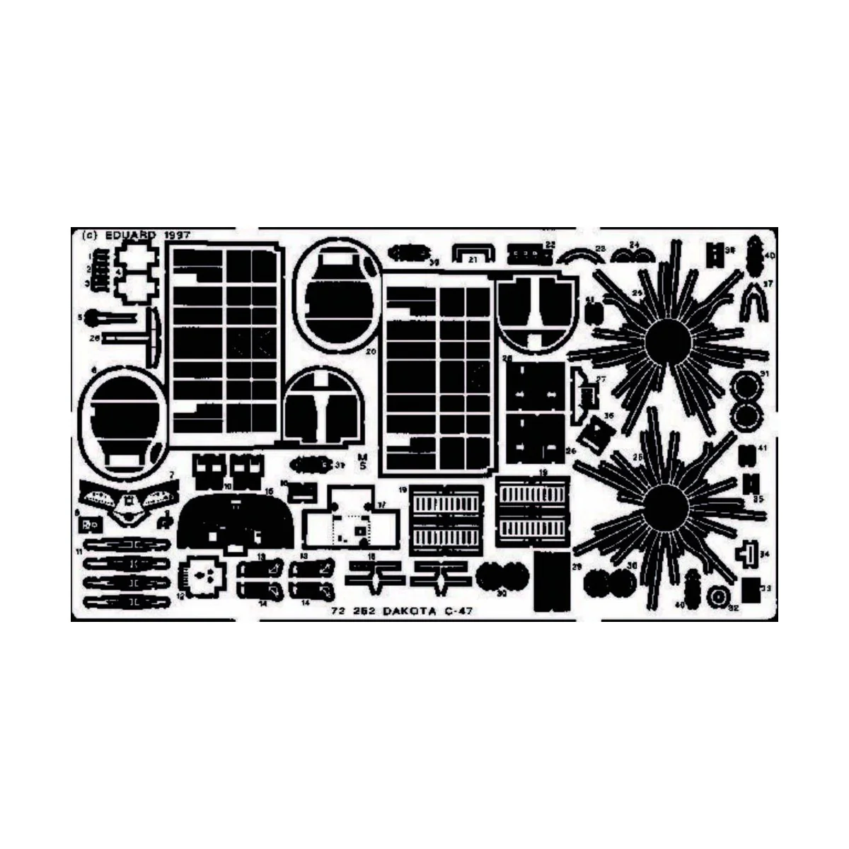 C-47 Dakota, 1/72 - Eduard Accessories 72252