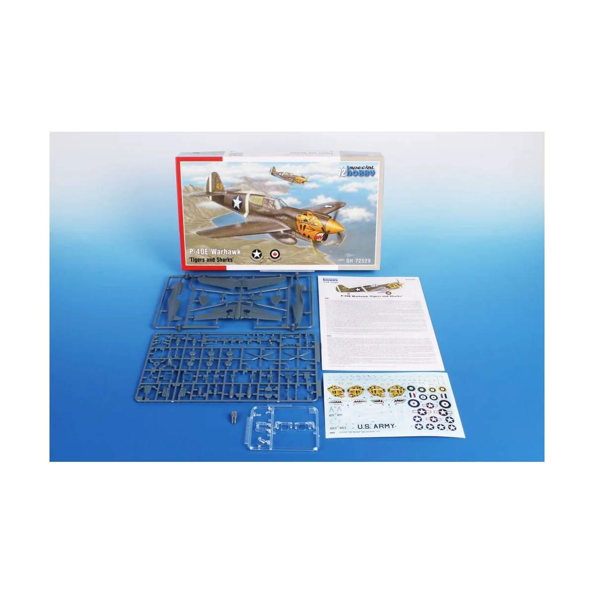 P-40E Warhawk 'Tigers and Sharks', 1/72 - Special Hobby 100-SH72529