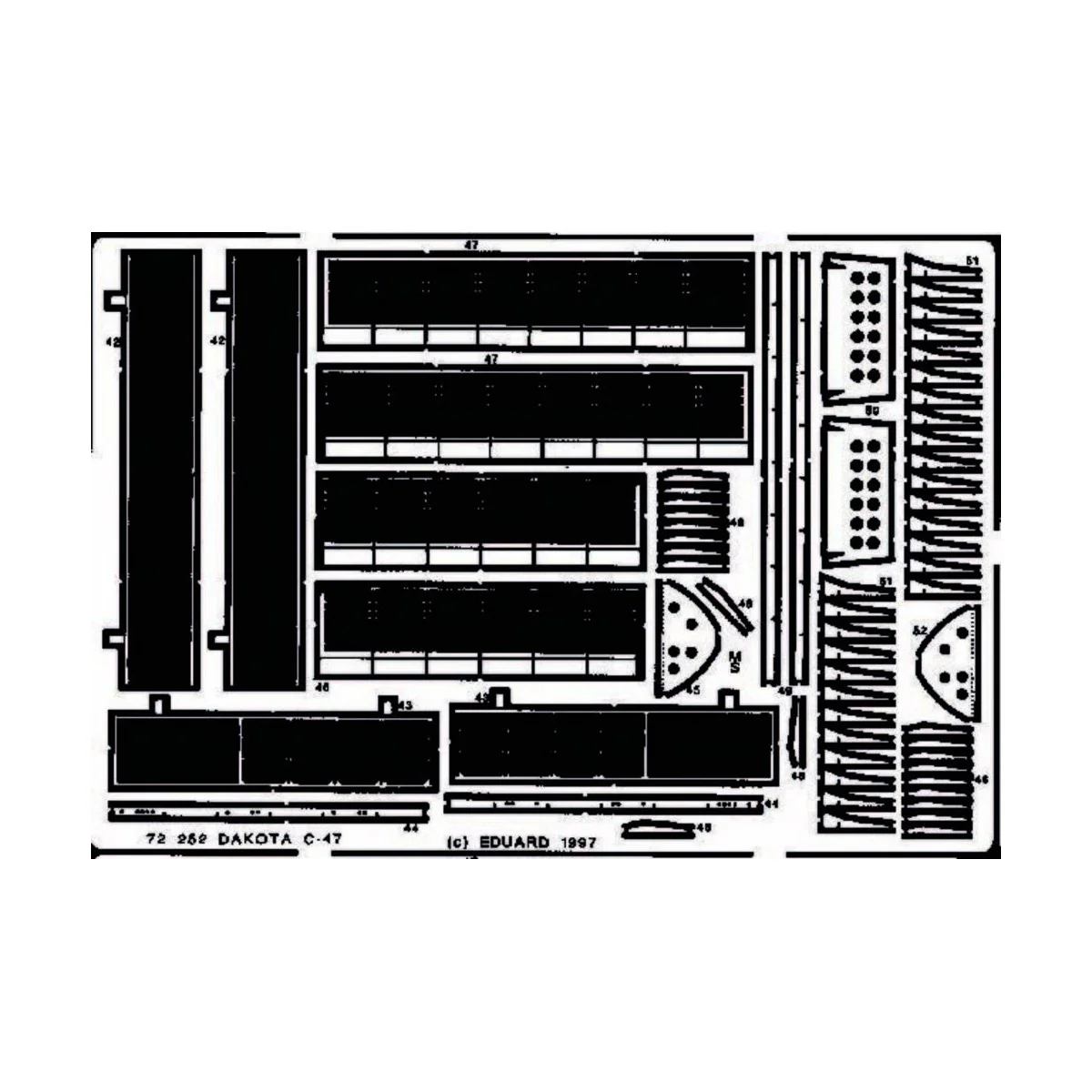 C-47 Dakota, 1/72 - Eduard Accessories 72252