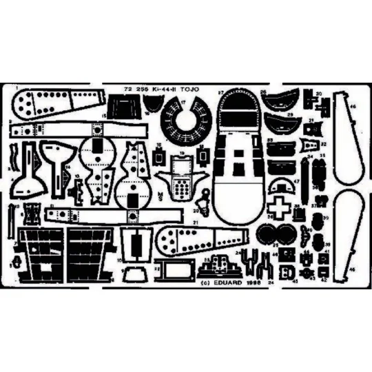 Ki-44-II Tojo, 1/72 - Eduard Accessories 72255