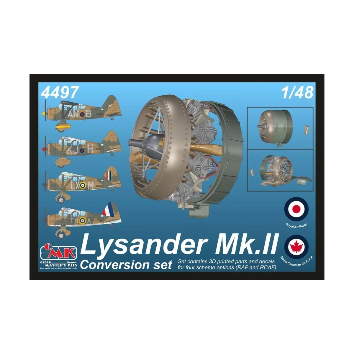 Lysander Mk.II (Perseus Engine) Conversion Set for Airfix, 1/48 - C...