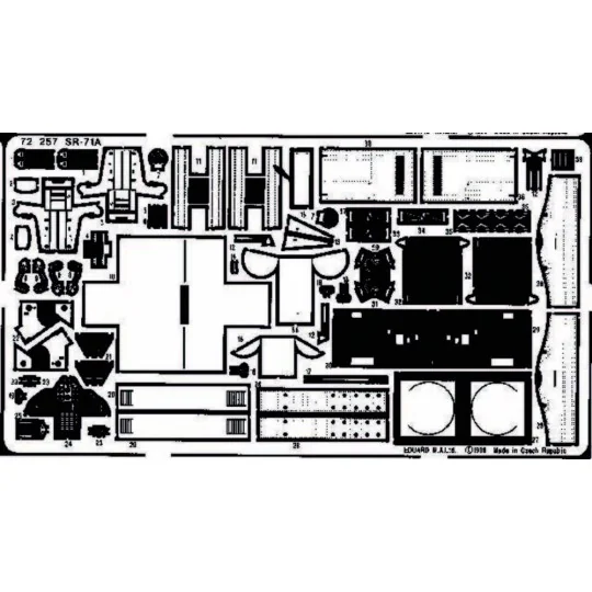 SR-71A, 1/72 - Eduard Accessories 72257