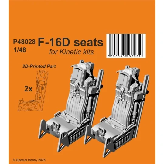 F-16D Seats for Kinetic, 1/48 - CMK 129-P48028