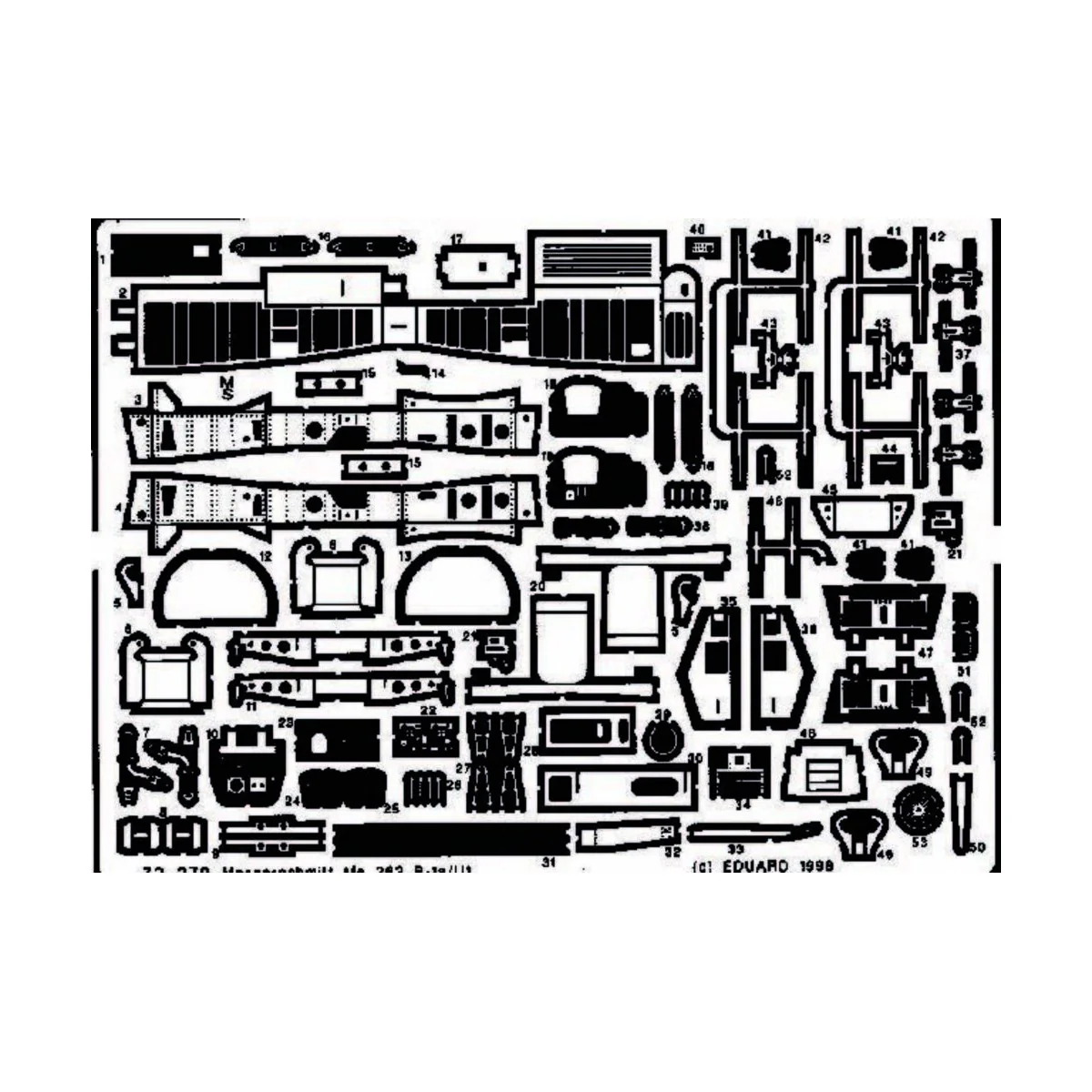 Me-262B-1a/U1 Schwalbe, 1/72 - Eduard Accessories 72270
