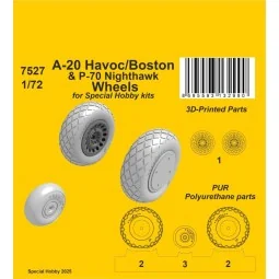 A-20 Havoc/Boston/ P-70 Nighthawk Wheels for Special Hobby, 1/72 - ...