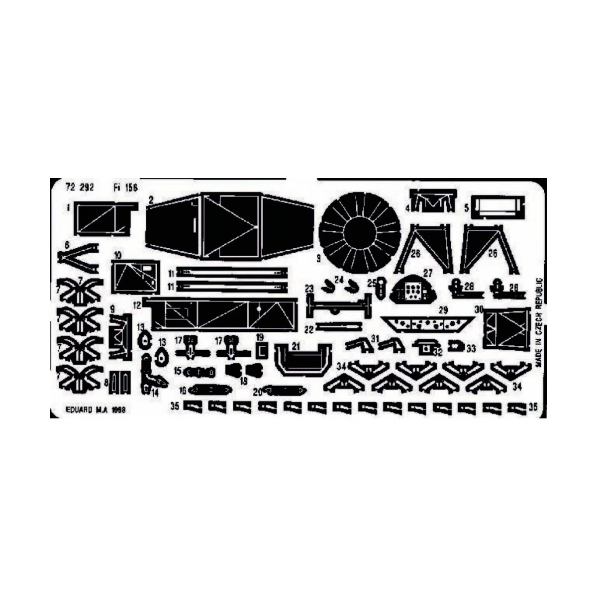 Fi-156 Storch, 1/72 - Eduard Accessories 72292