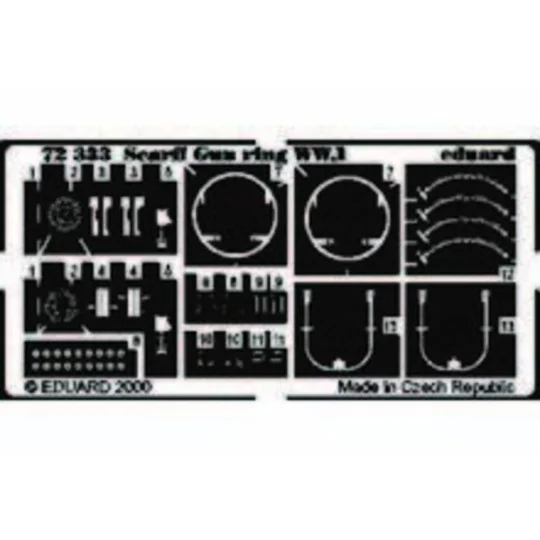 Scarff gun ring WW.I, 1/72 - Eduard Accessories 72333