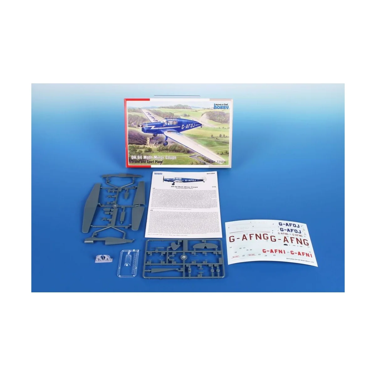 DH.94 Moth Minor Coupe 'Travel and Sport Plane', 1/72 - Special Hob...