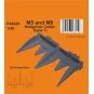 M5 and M8 Hedgerow Cutter (type 1) for Tamiya, 1/48 - CMK 129-P48029