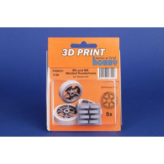 M5 and M8 Welded Roadwheels for Tamiya, 1/48 - CMK 129-P48031