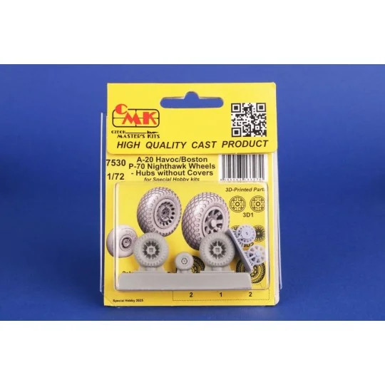 A-20 Havoc/Boston/ P-70 Nighthawk Wheels/ Hubs without Covers for S...