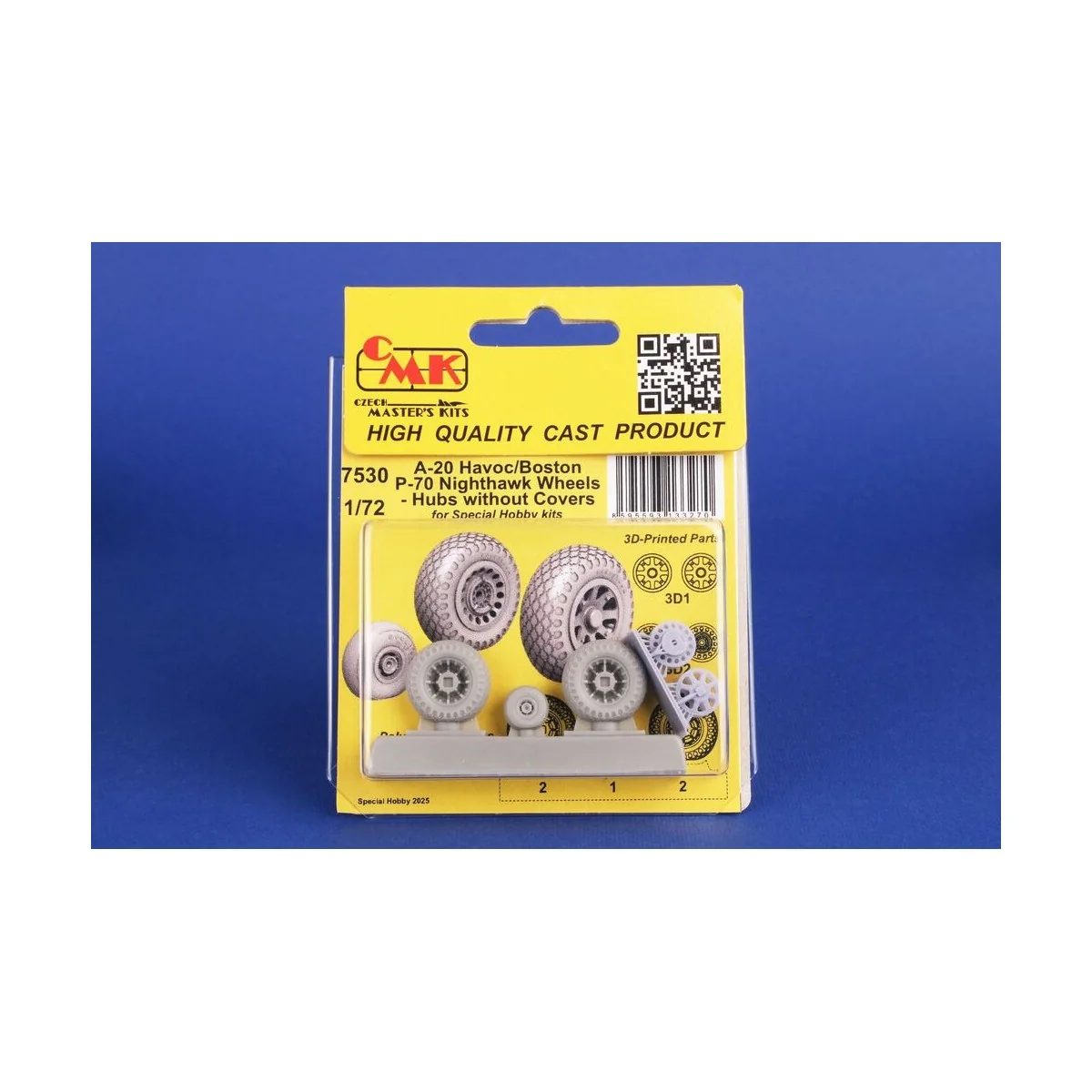A-20 Havoc/Boston/ P-70 Nighthawk Wheels/ Hubs without Covers for S...