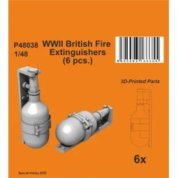 WWII British Fire Extinguishers (6 pcs.), 1/48 - CMK 129-P48038