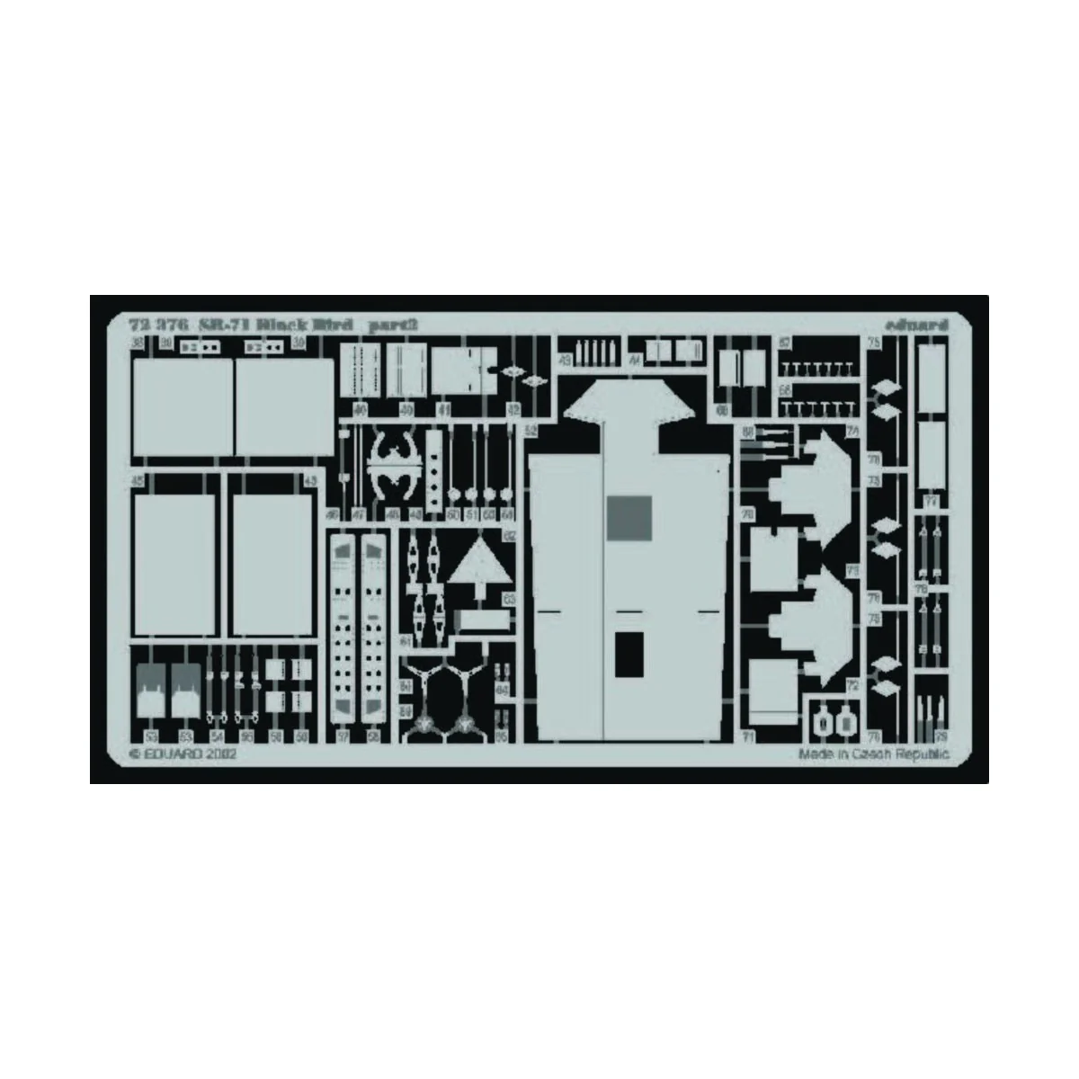 SR-71 Black Bird, 1/72 - Eduard Accessories 72376