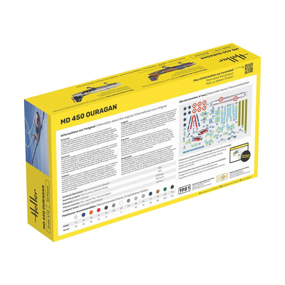 MD 450 Ouragan - Heller 80201