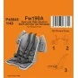Fw190A Seat and Side Section Back Armour (w/ harness) for Eduard, 1...