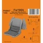 Fw190A Seat and Side Section Back Armour (w/o harness) for Eduard, ...